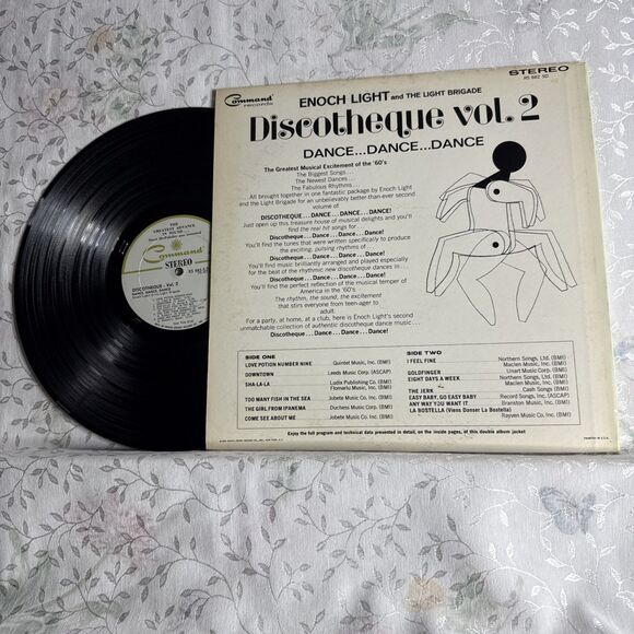 Enoch Light And The Light Brigade Discotheque Vol 2 1965 Vinyl Record LP - Picture 2 of 2